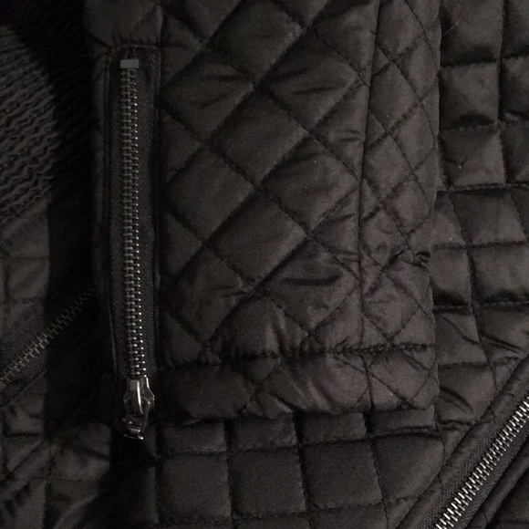 Like New Ashley Premium Textured Quilted Moto Jacket S M - Picture 9 of 11